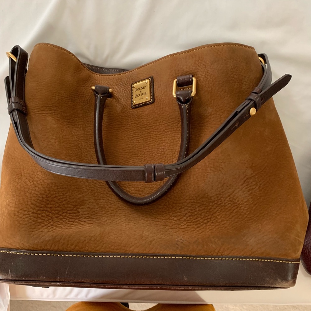 Downey and Bourke suede bag